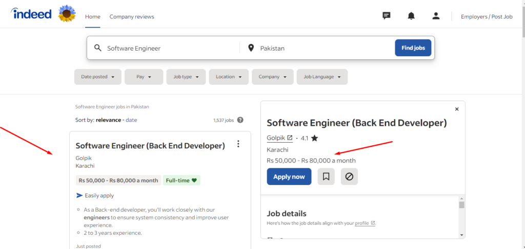 Find Software Engineer Jobs