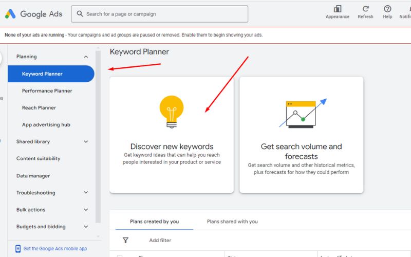 Discover New Keywords with the help of Google Keyword Planner